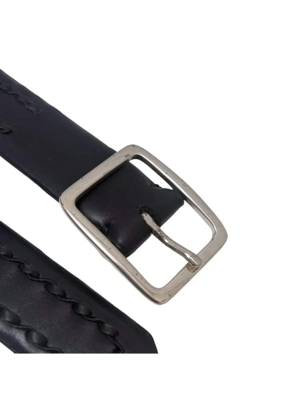 Bill Lavin Mens Belt Size 38 Calfskin Leather Dark Brown Woven Soft Collection